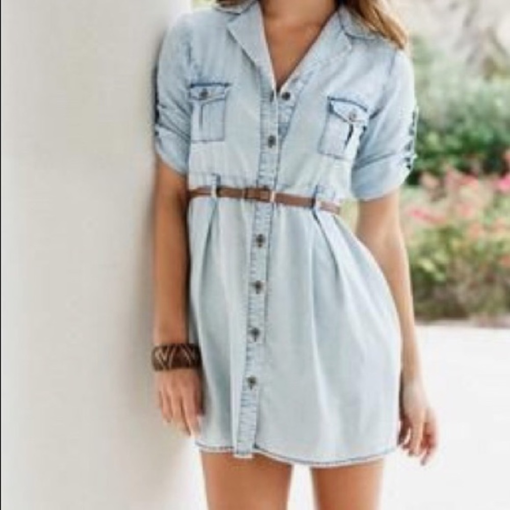 Body Central denim mini dress